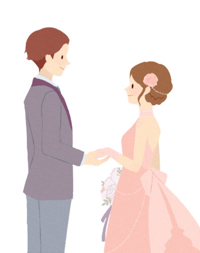 ウエディングや結婚、結婚式などの表現に、重すぎない、派手過ぎない、社交パーティーなどの表現にも使える